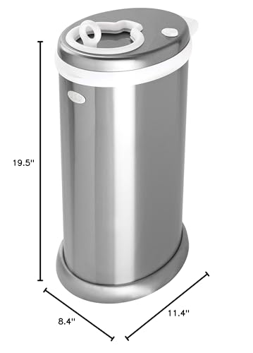 Ubbi Steel Diaper Pail: Powder-Coated Odor-Locking Bin