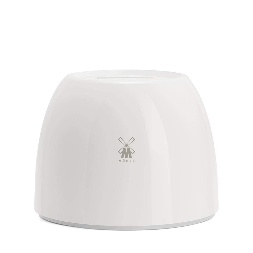 MÜHLE Porcelain Blade Bank: Elegant White Razor Blade Collector