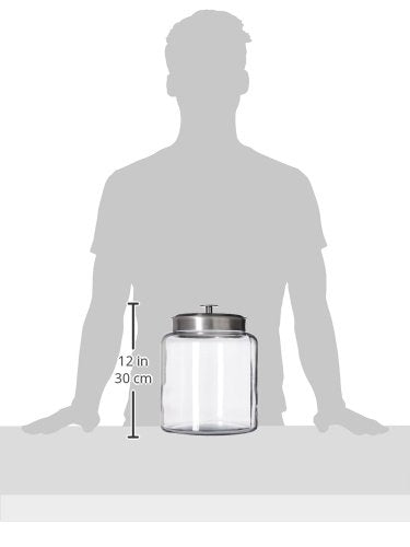 Glass Storage Jars with Fresh-Sealed Lids, 96 oz, 2-Pack – Anchor Hocking