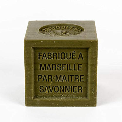 Fragrance-Free Olive Oil Soap, 72% Olive Cube – La Licorne Savon de Marseille (300g)