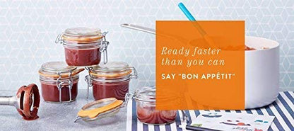 Le Parfait Super Terrine French Glass Jars (32oz Quart, Pack of 4)