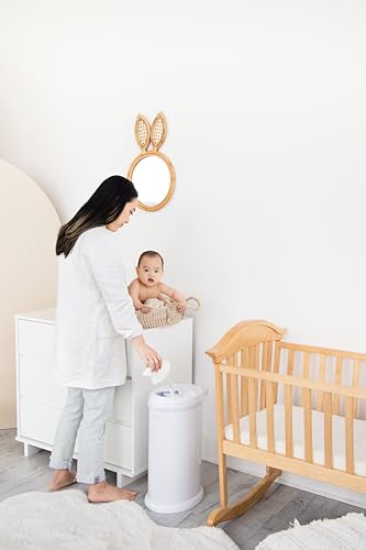 Ubbi Steel Diaper Pail: Powder-Coated Odor-Locking Bin