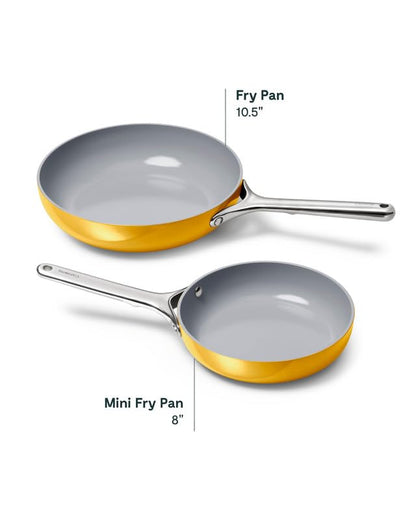 PFAS-Free Ceramic Nonstick Fry Pan Duo – Caraway