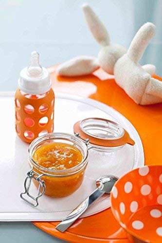 Le Parfait Super Terrine French Glass Jars (32oz Quart, Pack of 4)