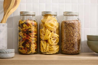 Wide Mouth Half-Gallon Glass Mason Jars, BPA-Free, 12-Pack – Ball