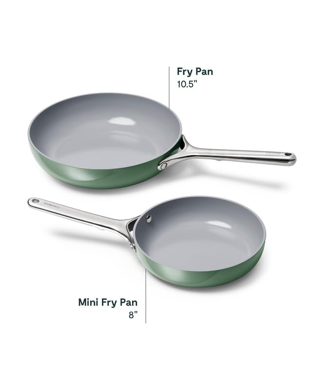 PFAS-Free Ceramic Nonstick Fry Pan Duo – Caraway