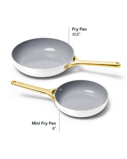 PFAS-Free Ceramic Nonstick Fry Pan Duo – Caraway
