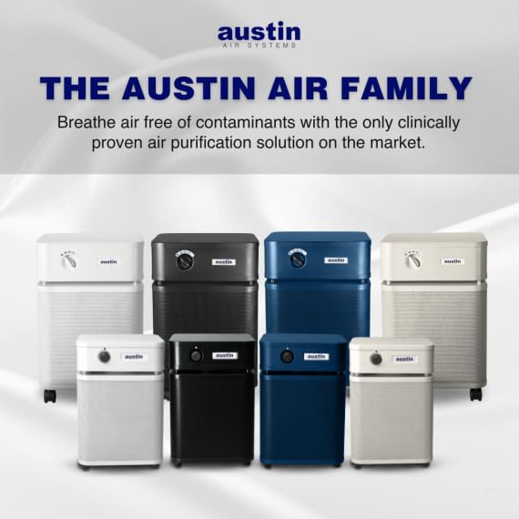 VOC & Chemical Air Purifier for Small Rooms – Austin Air HealthMate Plus Junior (A250)