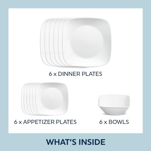 Non-Toxic Glass Dinnerware Set, Service for 6 – Corelle Wandering Grove