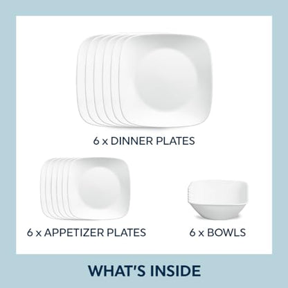 Non-Toxic Glass Dinnerware Set, Service for 6 – Corelle Wandering Grove