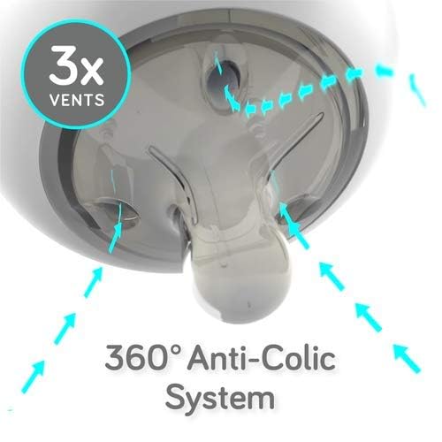 Nanobebe Flexy 9oz Silicone Baby Bottles with Anti-Colic Venting (3-Pack)