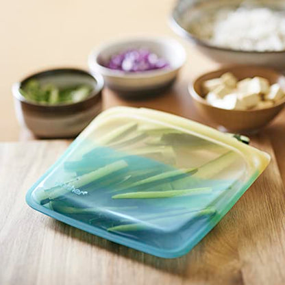 Reusable Silicone Food Storage Bags, Rainbow 4-Pack – Stasher