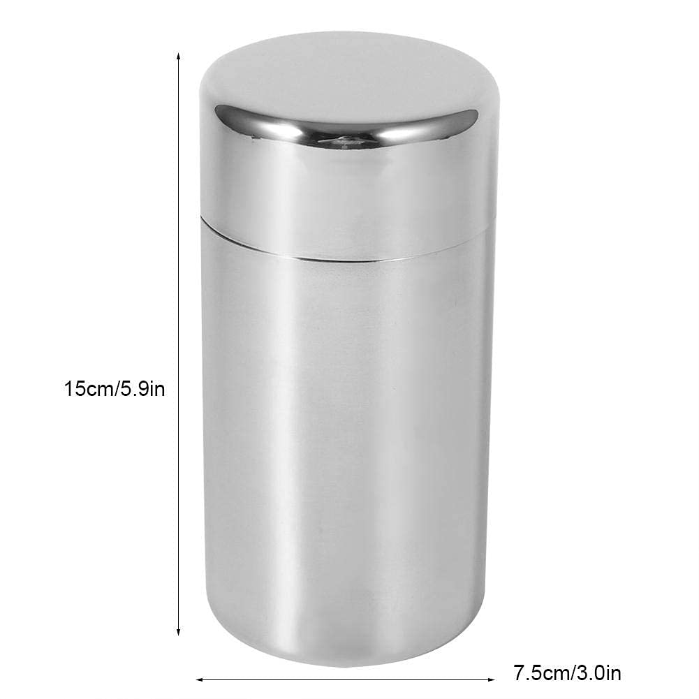 Plastic-Free Stainless Steel Tea Canister, Double Lid, 550 ml – AUNMAS