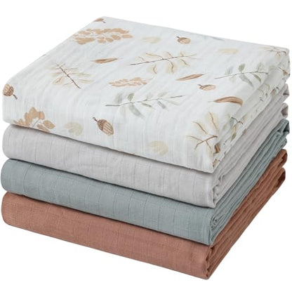 POMISO Muslin Swaddle Pack: 100% Pure Cotton Comfort