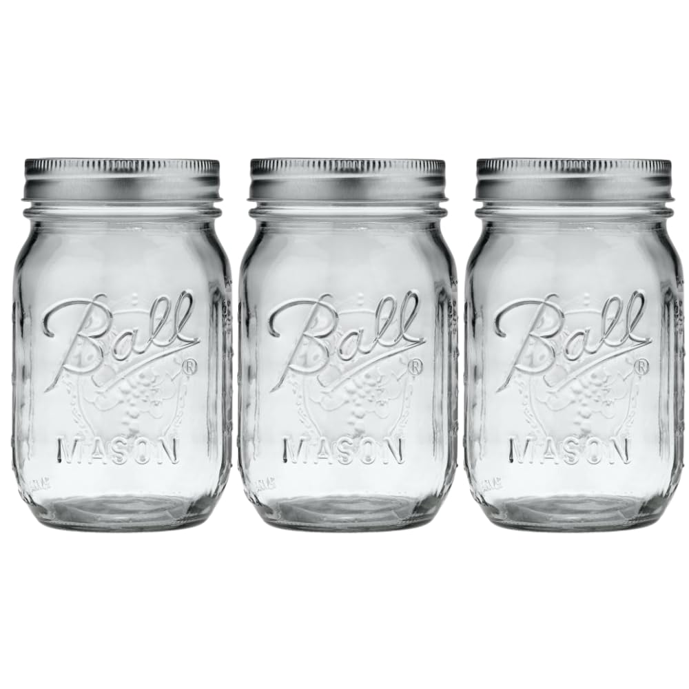 Quilted Glass Jelly Jars, 8 oz, BPA-Free, 12-Count - Ball