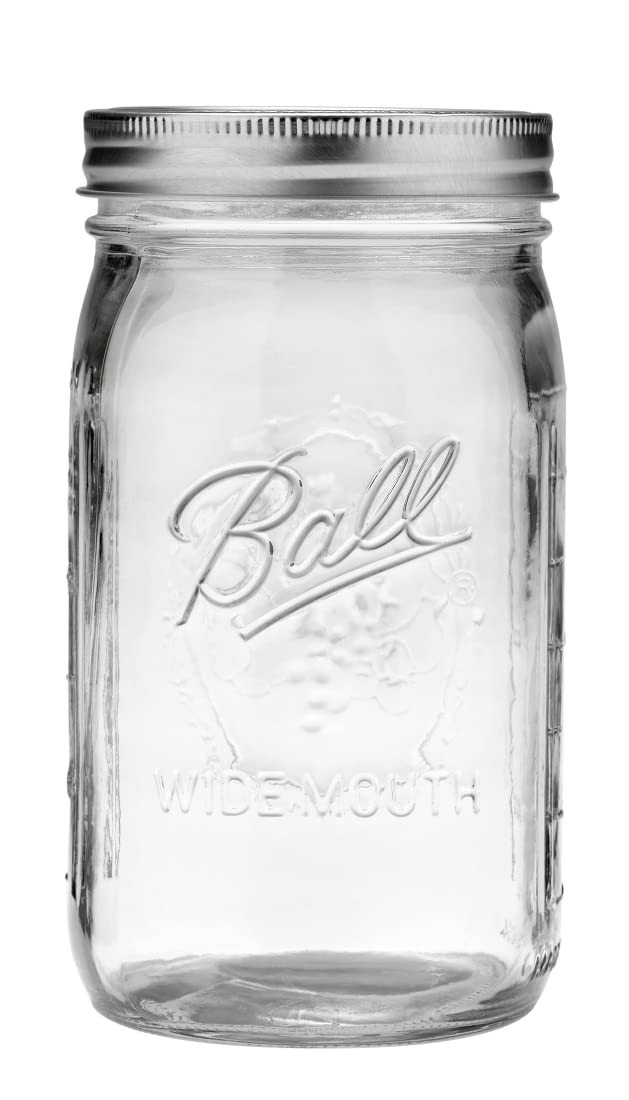 Quilted Glass Jelly Jars, 8 oz, BPA-Free, 12-Count - Ball