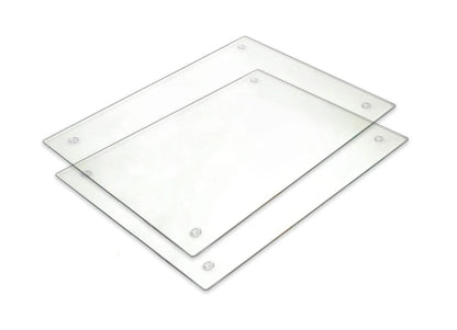 Non-Toxic Tempered Glass Serving Board & Trivet