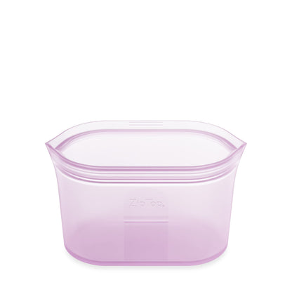 Reusable Silicone Bags, Stand-Up Zip Seal, 2-Bag Set - Zip Top
