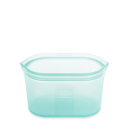 Reusable Silicone Bags, Stand-Up Zip Seal, 2-Bag Set - Zip Top