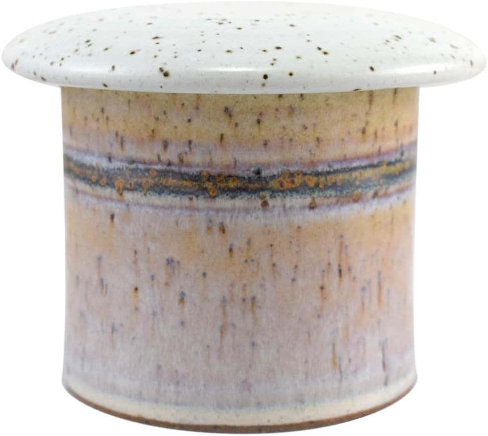 Modern artisans butter keeper cottage pearl on a white background