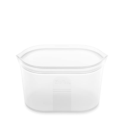 Reusable Silicone Bags, Stand-Up Zip Seal, 2-Bag Set - Zip Top