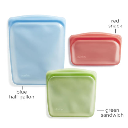 Reusable Silicone Food Storage Bags, 5-Pack – Stasher