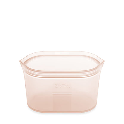 Reusable Silicone Bags, Stand-Up Zip Seal, 2-Bag Set - Zip Top
