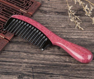 Handmade Buffalo Horn & Sandalwood Anti-Static Combs, 2-Pack – Myhsmooth
