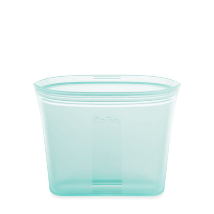 Reusable Silicone Bags, Stand-Up Zip Seal, 2-Bag Set - Zip Top