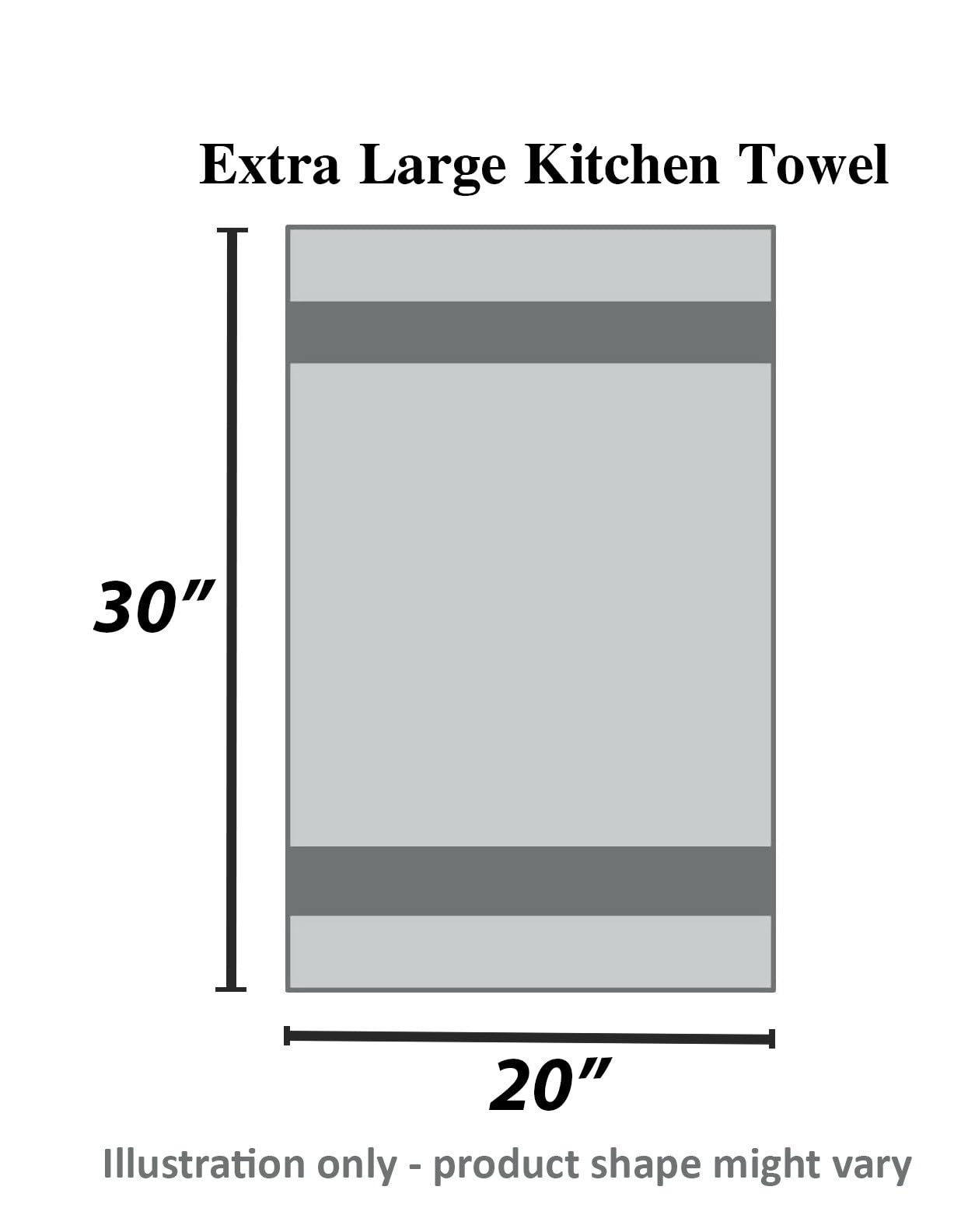 Microplastic-Free Kitchen: Urban Villa Cotton Dish Towels 6-Pack Non-Toxic