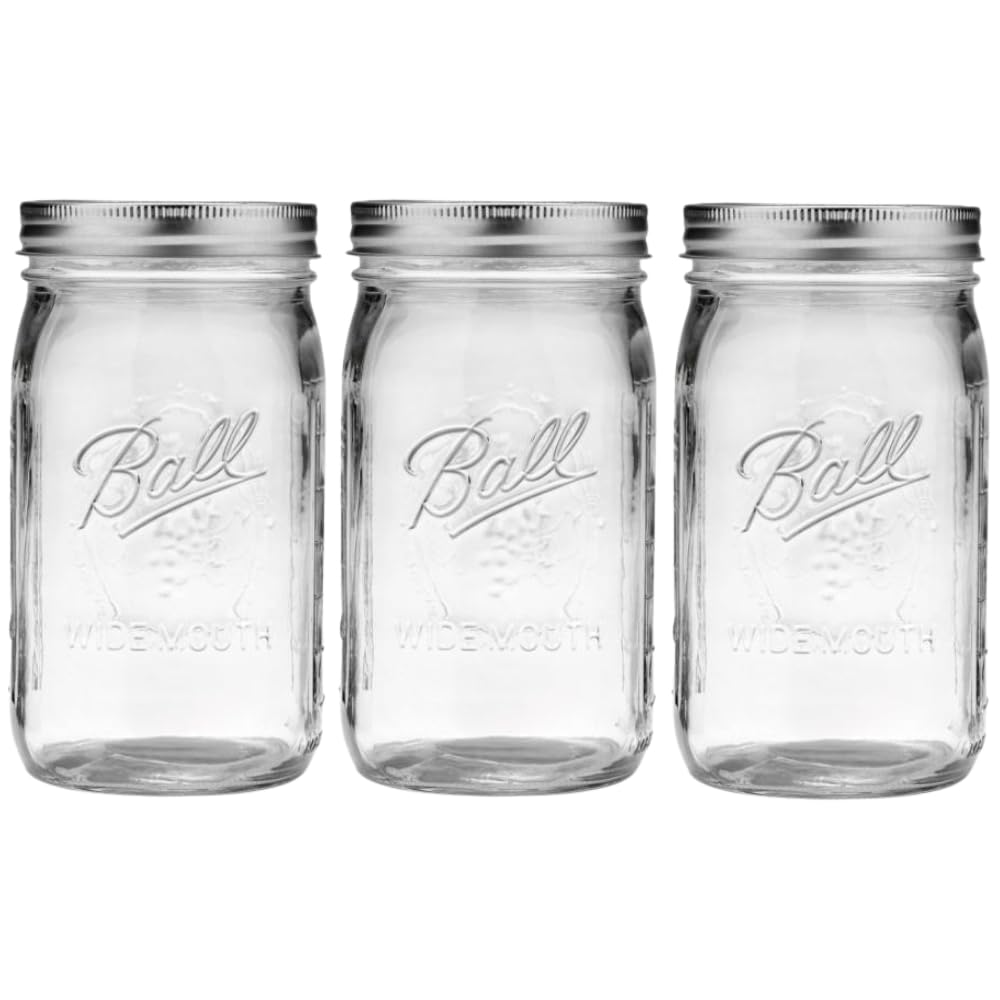 Quilted Glass Jelly Jars, 8 oz, BPA-Free, 12-Count - Ball