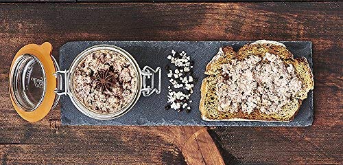 Le Parfait Super Terrine French Glass Jars (32oz Quart, Pack of 4)