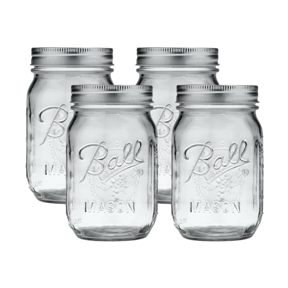Quilted Glass Jelly Jars, 8 oz, BPA-Free, 12-Count - Ball