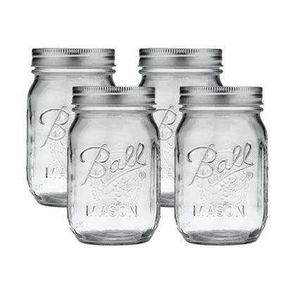Quilted Glass Jelly Jars, 8 oz, BPA-Free, 12-Count - Ball