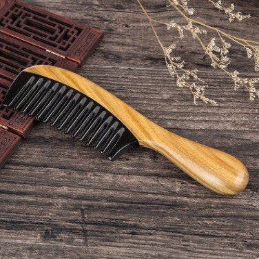 Handmade Buffalo Horn & Sandalwood Anti-Static Combs, 2-Pack – Myhsmooth