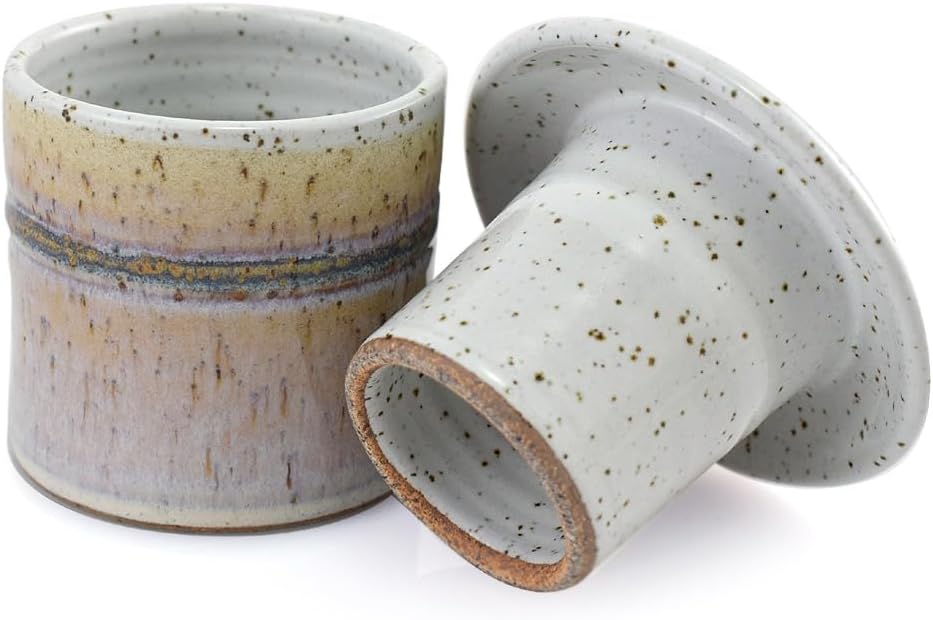 Plastic-Free Stoneware French Butter Keeper, Cottage Pearl – Modern Artisans