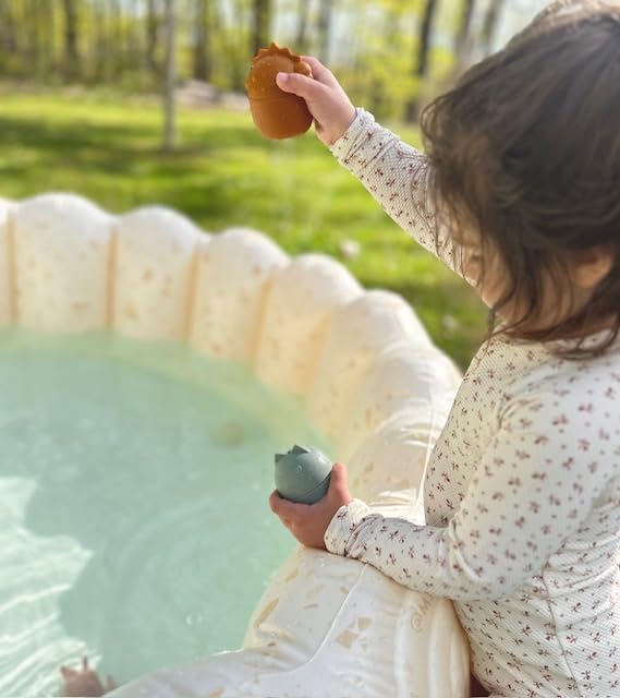 Brooklyn + Neutral Silicone Bath Toys: Mold-Free Animal 5-Pack