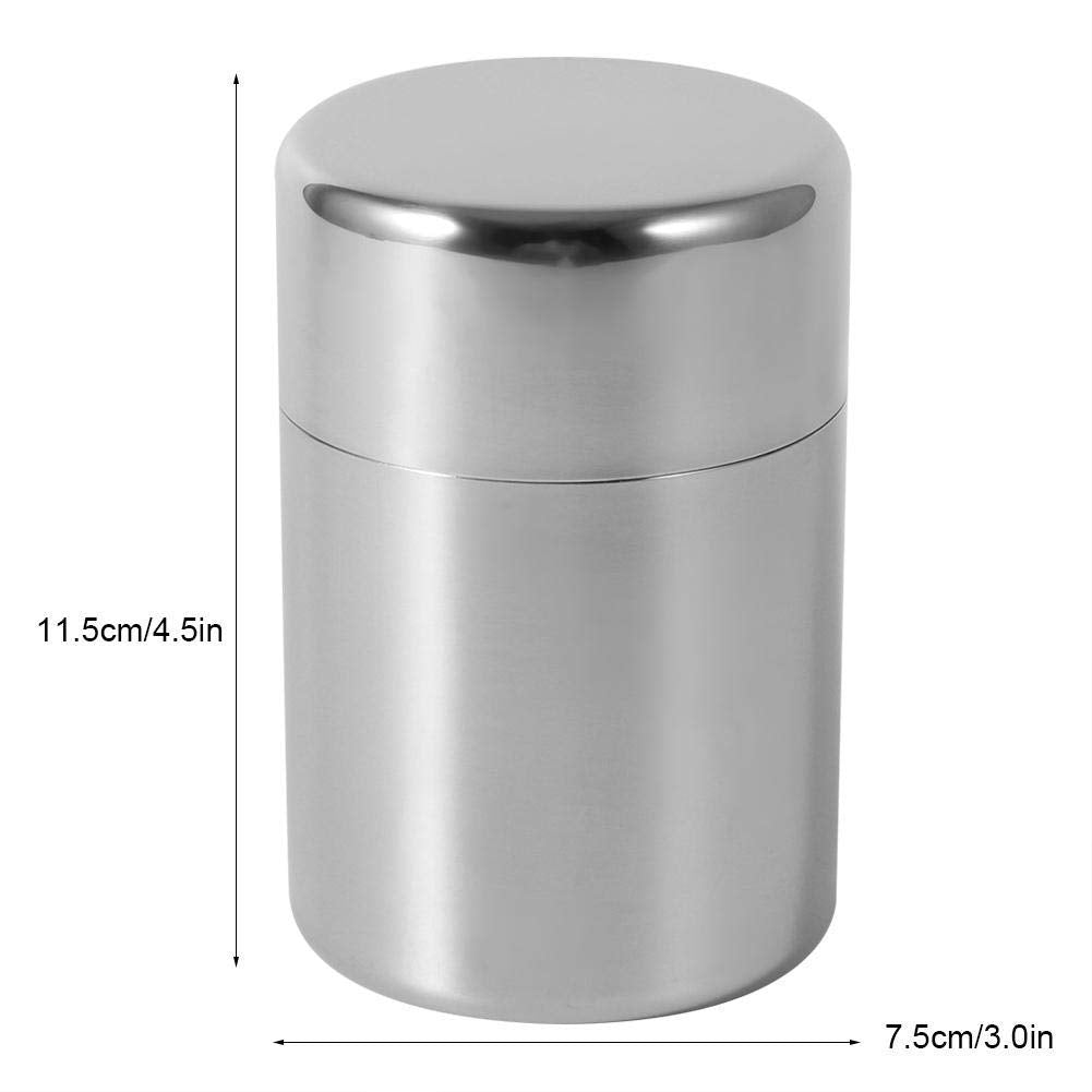 Plastic-Free Stainless Steel Tea Canister, Double Lid, 550 ml – AUNMAS