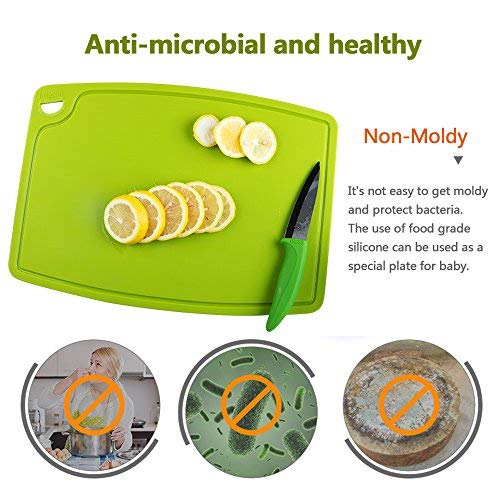 Non-Toxic Food-Grade Silicone Cutting Board Set, 3-Piece – Liflicon