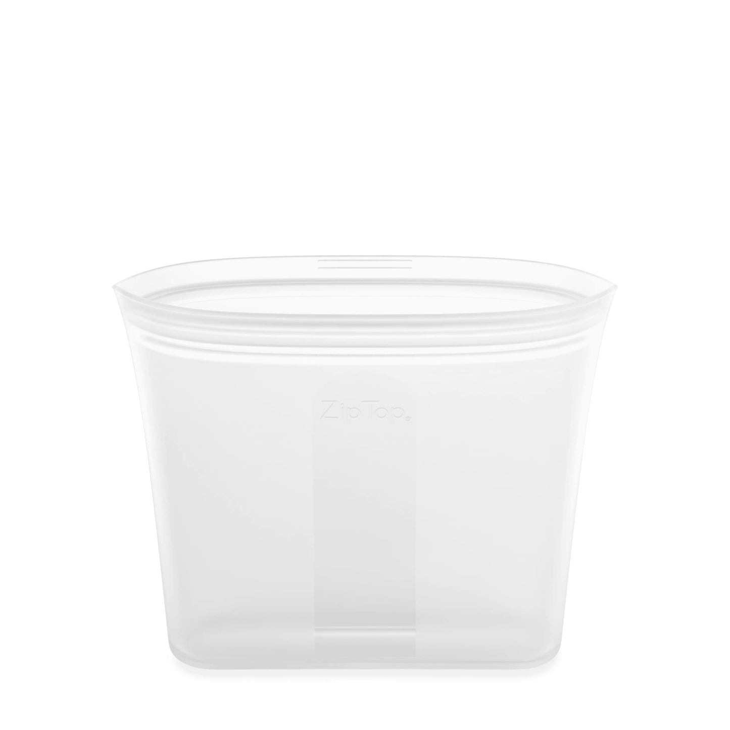 Reusable Silicone Bags, Stand-Up Zip Seal, 2-Bag Set - Zip Top