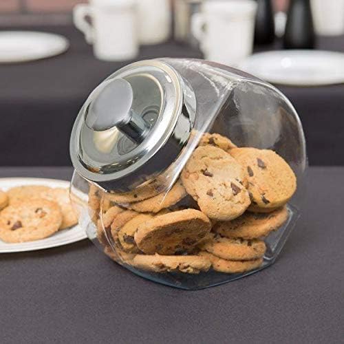 Anchor Hocking Glass Penny Candy Jar with Chrome Cover (1/2 Gallon)
