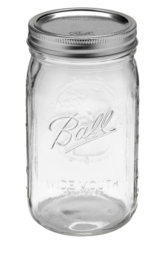 Quilted Glass Jelly Jars, 8 oz, BPA-Free, 12-Count - Ball