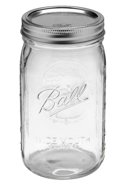 Quilted Glass Jelly Jars, 8 oz, BPA-Free, 12-Count - Ball