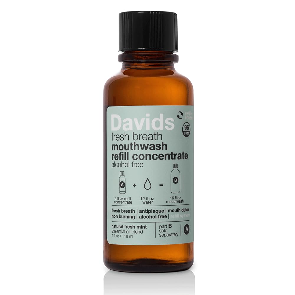Alcohol-Free Nano-Hydroxyapatite Mouthwash, Refillable Glass Bottle – Davids Hydroxi
