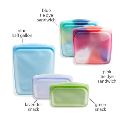 Reusable Silicone Food Storage Bags, 5-Pack – Stasher