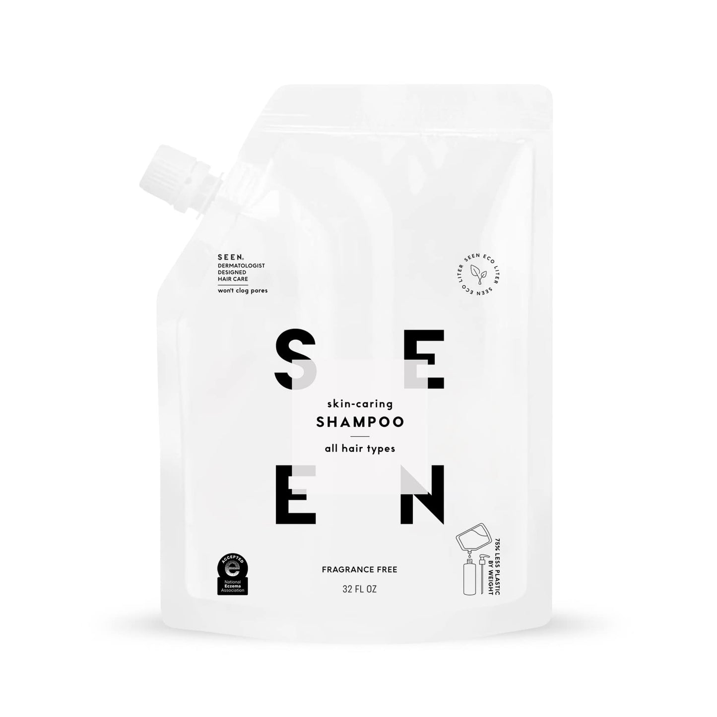 Fragrance-Free Sulfate-Free Daily Shampoo, Dermatologist-Developed – SEEN