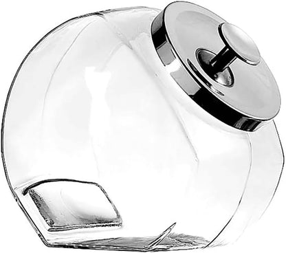 1-Gallon Glass Penny Candy Jar with Chrome Cover – Anchor Hocking