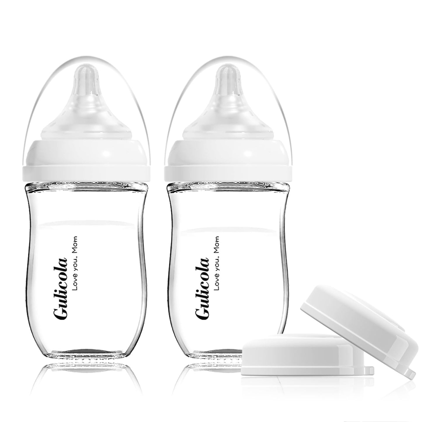 Non-Toxic Baby & Kids: Gulicola Natural Glass Bottle Microplastic-Free