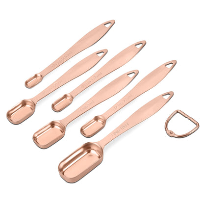 Microplastic-Free 18/8 Stainless Steel Measuring Cups & Spoons Set, 13-Piece