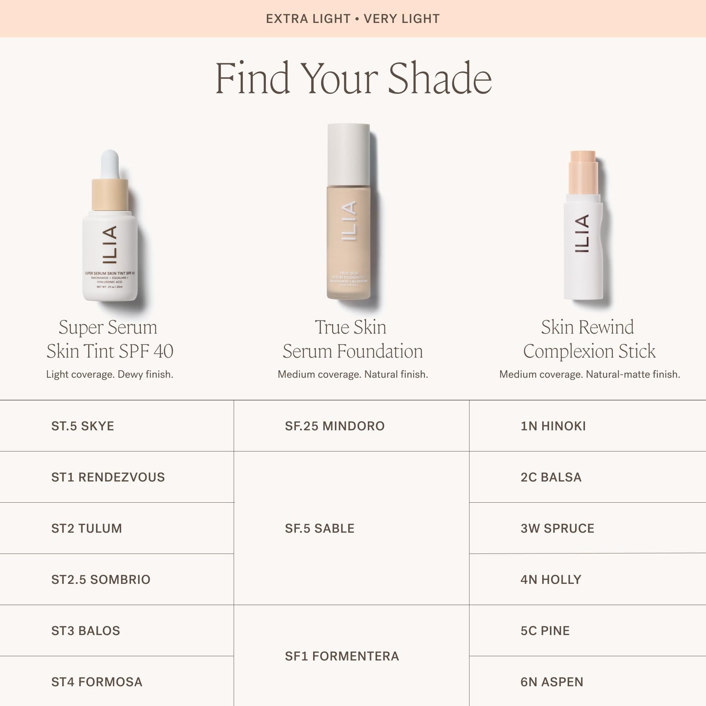 ILIA True Skin Serum Foundation: Weightless Medium Coverage (SF2)
